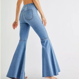 Free People Just Float On Flare Jeans